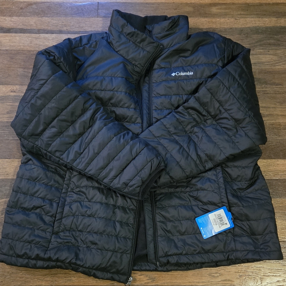 Women's Plus Black Puffer Jacket 3X